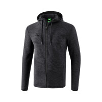 Erima Fleecejacke Herren - schwarz melange - XL