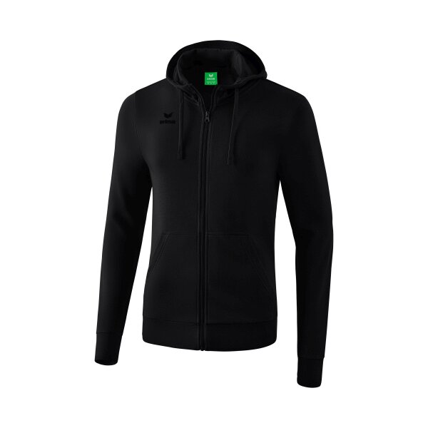 Erima Kapuzensweatjacke Kinder - schwarz - 140