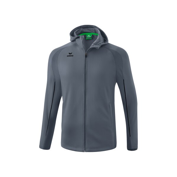 Erima Liga Star Trainingsjacke mit Kapuze Kinder - slate grey/sch