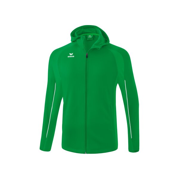 Erima Liga Star Trainingsjacke mit Kapuze Kinder - smaragd/weiß -