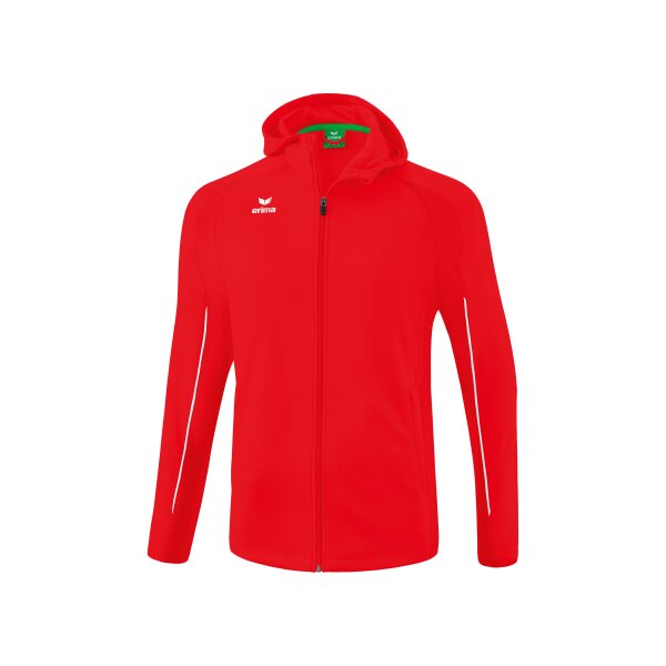 Erima Liga Star Trainingsjacke mit Kapuze Kinder - rot/weiß - 140
