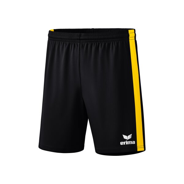 Erima Retro Star Shorts Herren - schwarz/gelb - 2XL