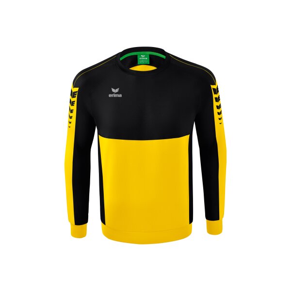 Erima Six Wings Sweatshirt Herren - gelb/schwarz - M