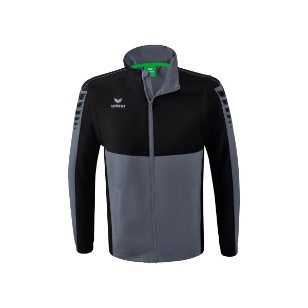 Erima Six Wings Jacke mit abnehmbaren Ärmeln Herren - slate grey/schwarz - S