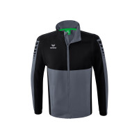 Erima Six Wings Jacke mit abnehmbaren Ärmeln Herren - slate grey/schwarz - S