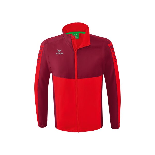 Erima Six Wings Jacke mit abnehmbaren Ärmeln Herren - rot/bordeau