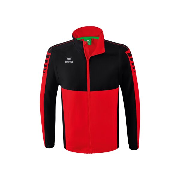 Erima Six Wings Jacke mit abnehmbaren Ärmeln Herren - rot/schwarz