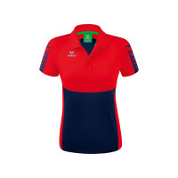 Erima Six Wings Poloshirt Damen - new navy/rot - 42