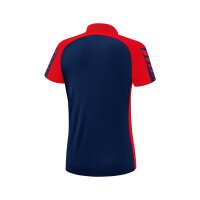 Erima Six Wings Poloshirt Damen - new navy/rot - 42