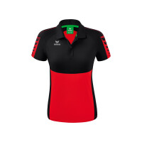 Erima Six Wings Poloshirt Damen - rot/schwarz - 36