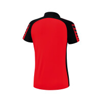 Erima Six Wings Poloshirt Damen - rot/schwarz - 36