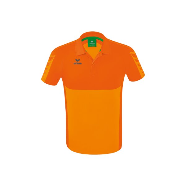 Erima Six Wings Poloshirt Herren - new orange/orange - M