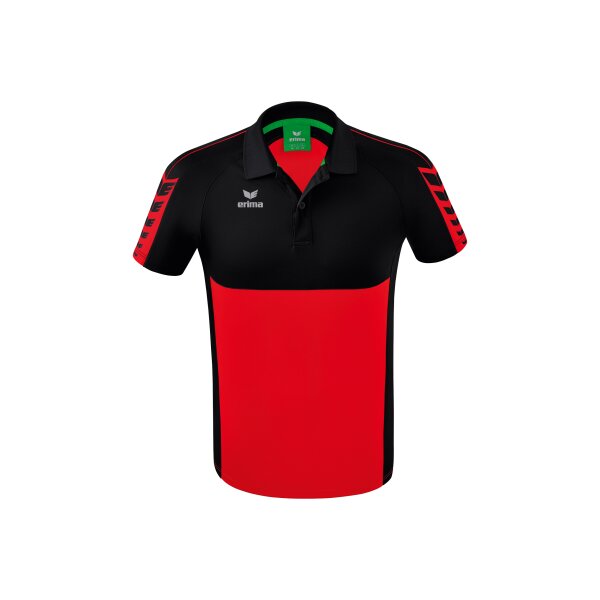 Erima Six Wings Poloshirt Herren - rot/schwarz - L