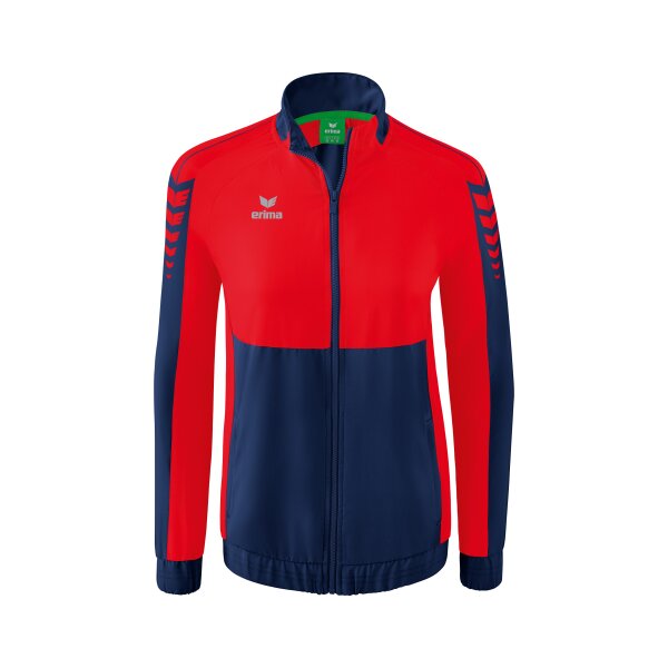 Erima Six Wings Präsentationsjacke Damen - new navy/rot - 40