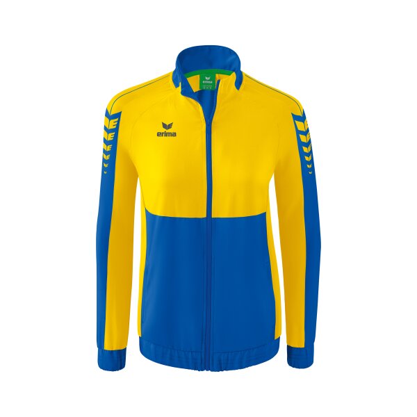 Erima Six Wings Präsentationsjacke Damen - new royal/gelb - 36