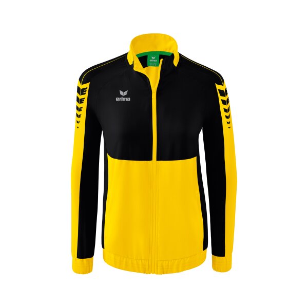 Erima Six Wings Präsentationsjacke Damen - gelb/schwarz - 38