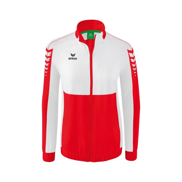 Erima Six Wings Präsentationsjacke Damen - rot/weiß - 40