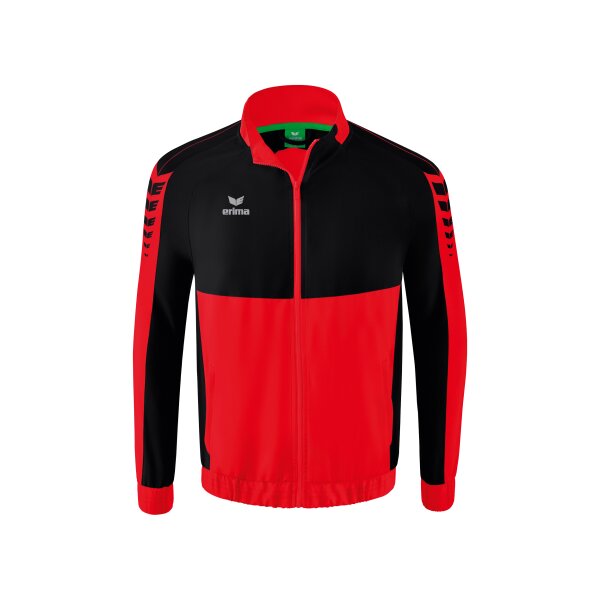 Erima Six Wings Präsentationsjacke Herren - rot/schwarz - XL