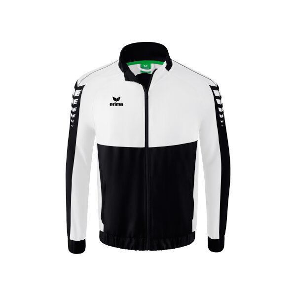 Erima Six Wings Präsentationsjacke Herren - schwarz/weiß - 3XL