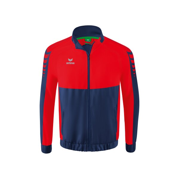 Erima Six Wings Präsentationsjacke Kinder - new navy/rot - 152