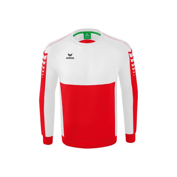 Erima Six Wings Sweatshirt Herren - rot/weiß - S