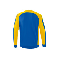 Erima Six Wings Sweatshirt Kinder - new royal/gelb - 164