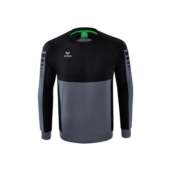 Erima Six Wings Sweatshirt Kinder - slate grey/schwarz - 152