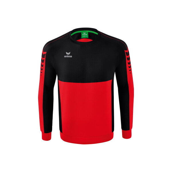 Erima Six Wings Sweatshirt Kinder - rot/schwarz - 140