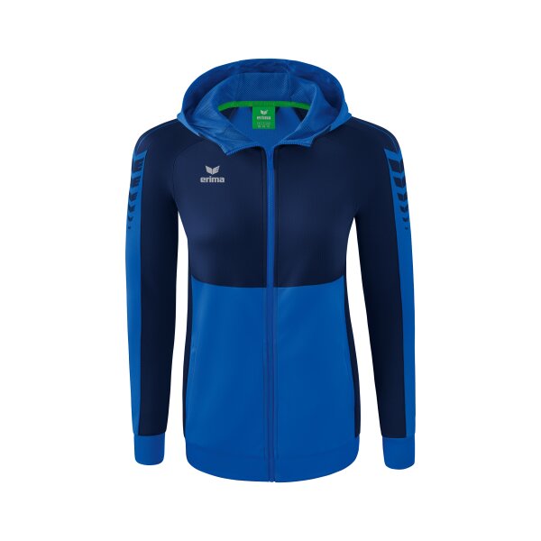 Erima Six Wings Trainingsjacke mit Kapuze Damen - new royal/new n