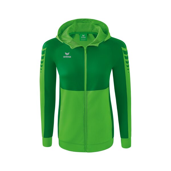 Erima Six Wings Trainingsjacke mit Kapuze Damen - green/smaragd -