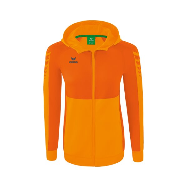 Erima Six Wings Trainingsjacke mit Kapuze Damen - new orange/oran