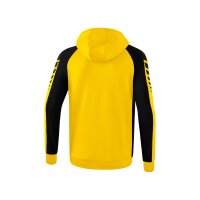 Erima Six Wings Trainingsjacke mit Kapuze Herren - gelb/schwarz - L