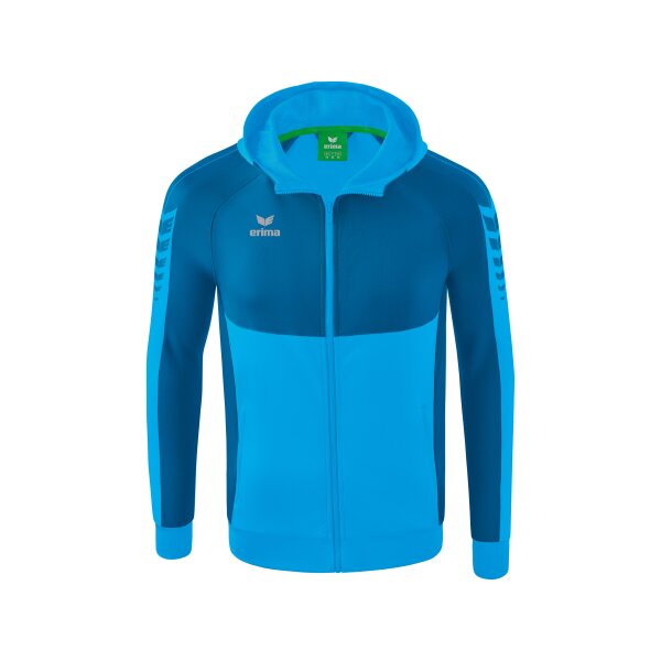 Erima Six Wings Trainingsjacke mit Kapuze Herren - curacao/mykono