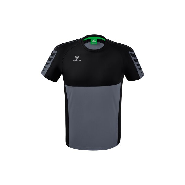 Erima Six Wings T-Shirt Herren - slate grey/schwarz - S