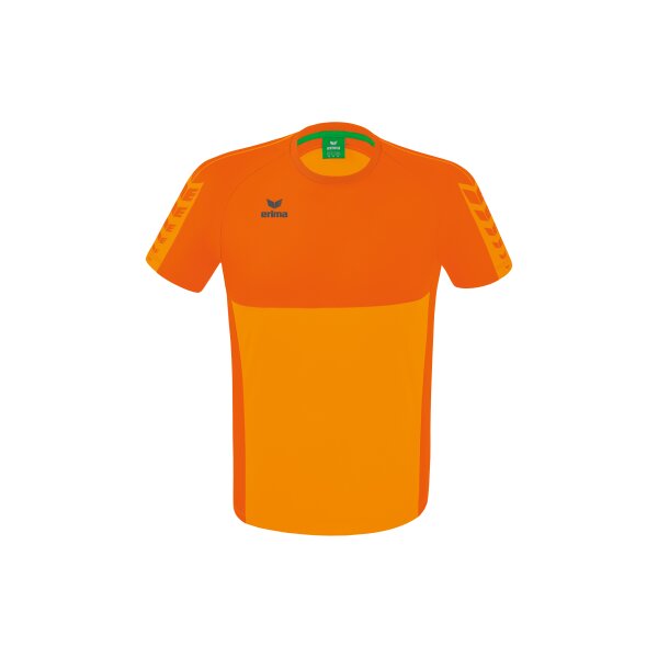 Erima Six Wings T-Shirt Herren - new orange/orange - XL