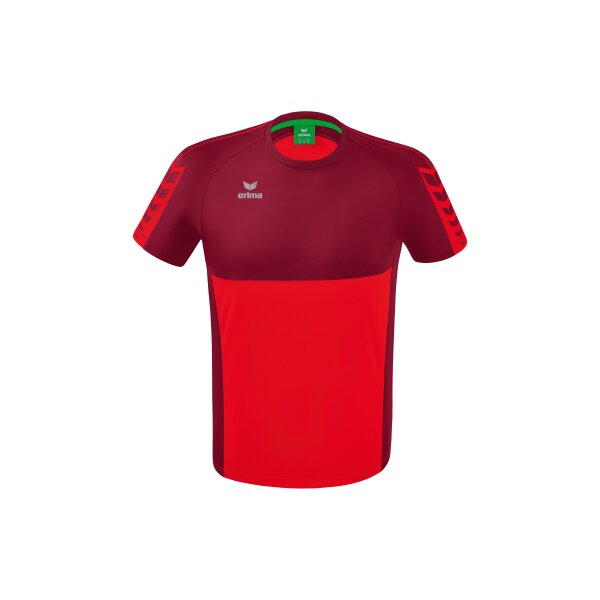 Erima Six Wings T-Shirt Herren - rot/bordeaux - 3XL