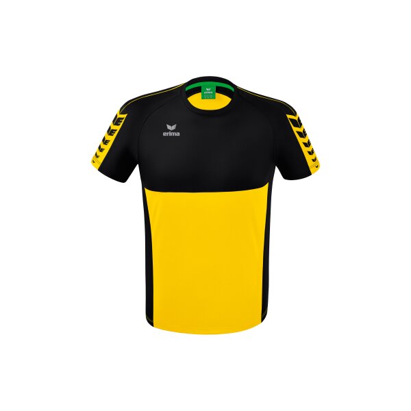 Erima Six Wings T-Shirt Kinder - gelb/schwarz - 116
