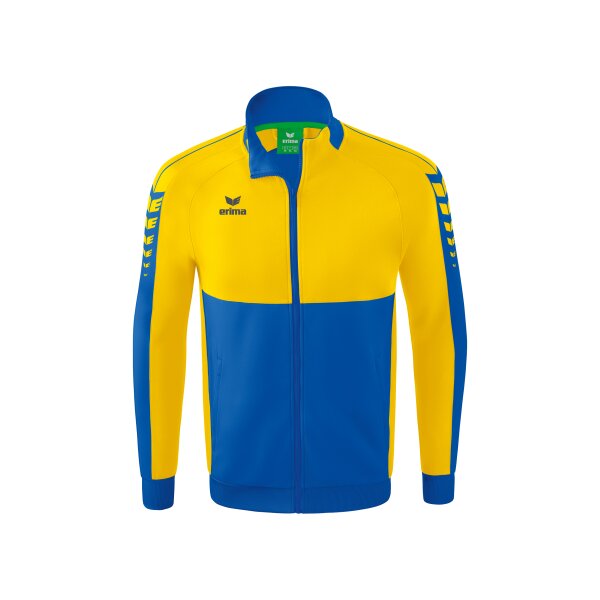 Erima Six Wings Worker Jacke Herren - new royal/gelb - M