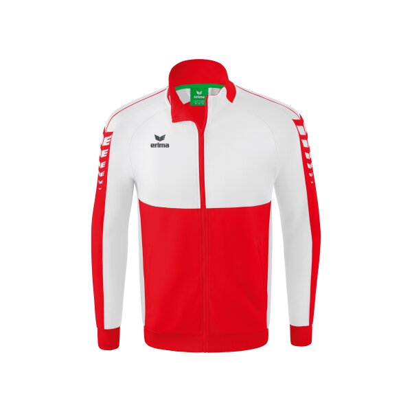 Erima Six Wings Worker Jacke Herren - rot/weiß - M