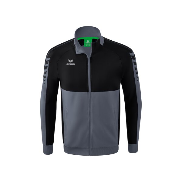 Erima Six Wings Worker Jacke Kinder - slate grey/schwarz - 152