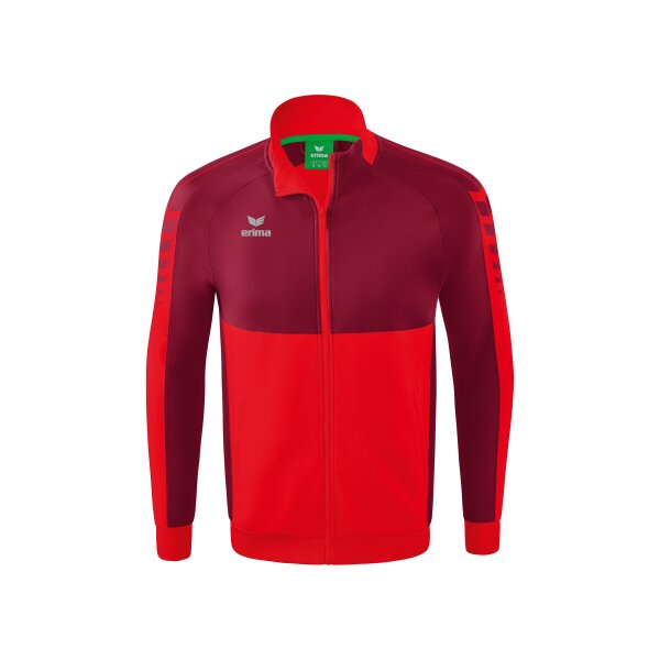 Erima Six Wings Worker Jacke Kinder - rot/bordeaux - 140