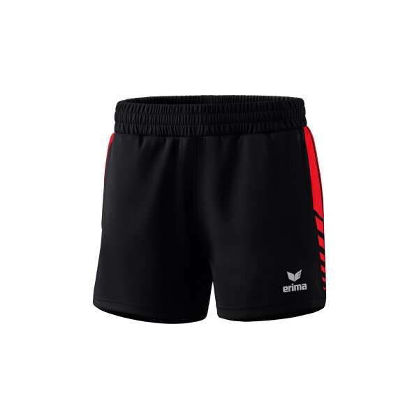 Erima Six Wings Worker Shorts Damen - schwarz/rot - 42