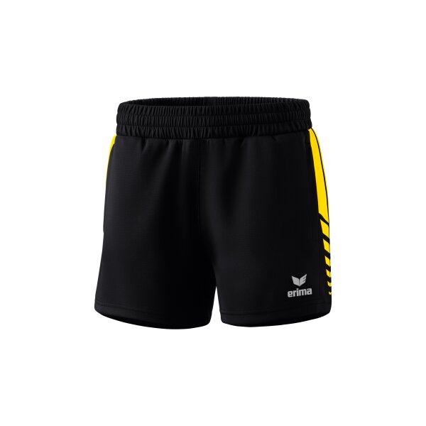 Erima Six Wings Worker Shorts Damen - schwarz/gelb - 34