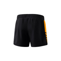 Erima Six Wings Worker Shorts Damen - schwarz/new orange - 40