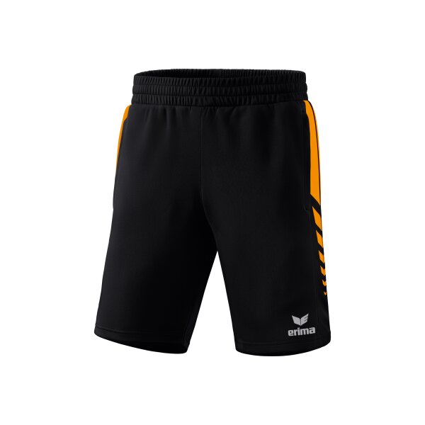 Erima Six Wings Worker Shorts Herren - schwarz/new orange - 3XL