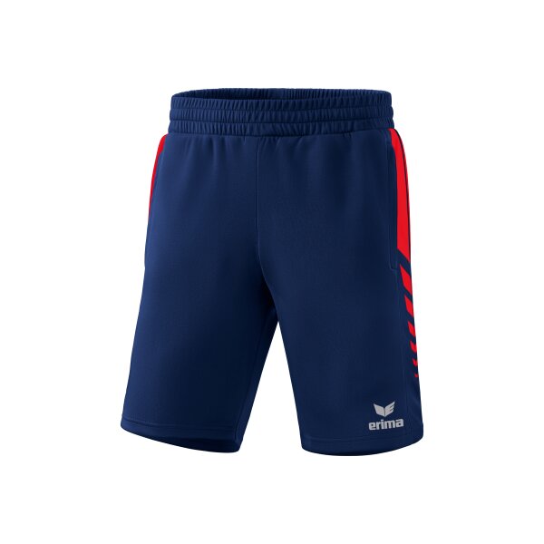 Erima Six Wings Worker Shorts Kinder - new navy/rot - 128