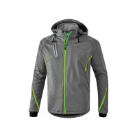 Erima Softshelljacke Function Kinder - grau melange/green gecko - 164