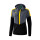 Erima Squad Trainingsjacke mit Kapuze Damen - grau/schwarz/gelb - 34