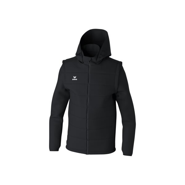 Erima Team Jacke mit abnehmbaren Ärmeln Herren - schwarz - L