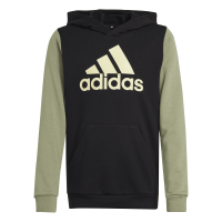adidas Essentials Big Logo Colorblock Hoodie Kinder - schwarz/olivgr&uuml;n-164